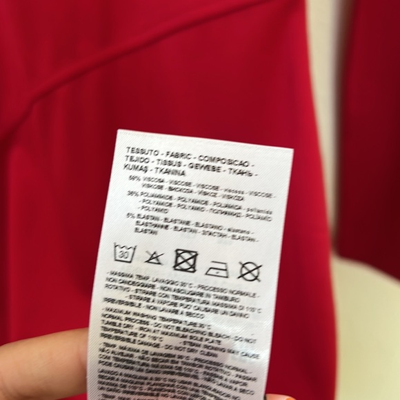 NWT Armani Exchange Red Bodycon Dress. Size XS - Picture 7 of 10